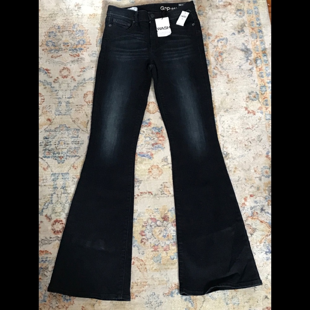 NEW GAP 1969 Skinny Flare Jeans High Stretch  27